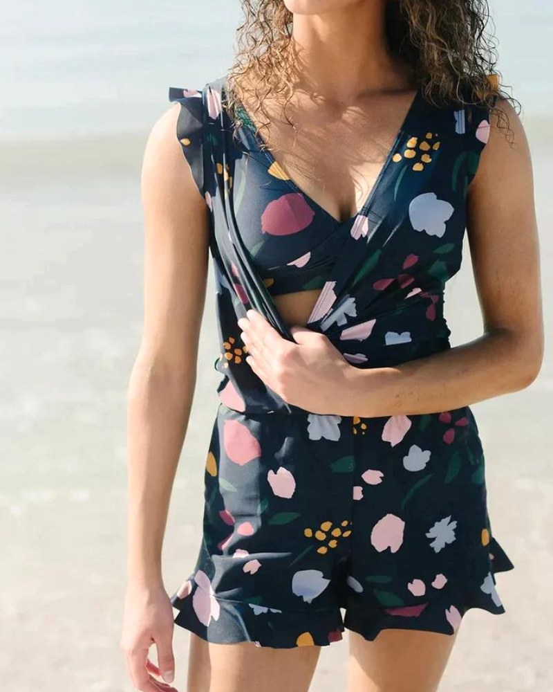 Cassidy | Women's V-Neck Shaping One-Piece Swimsuit - image 9