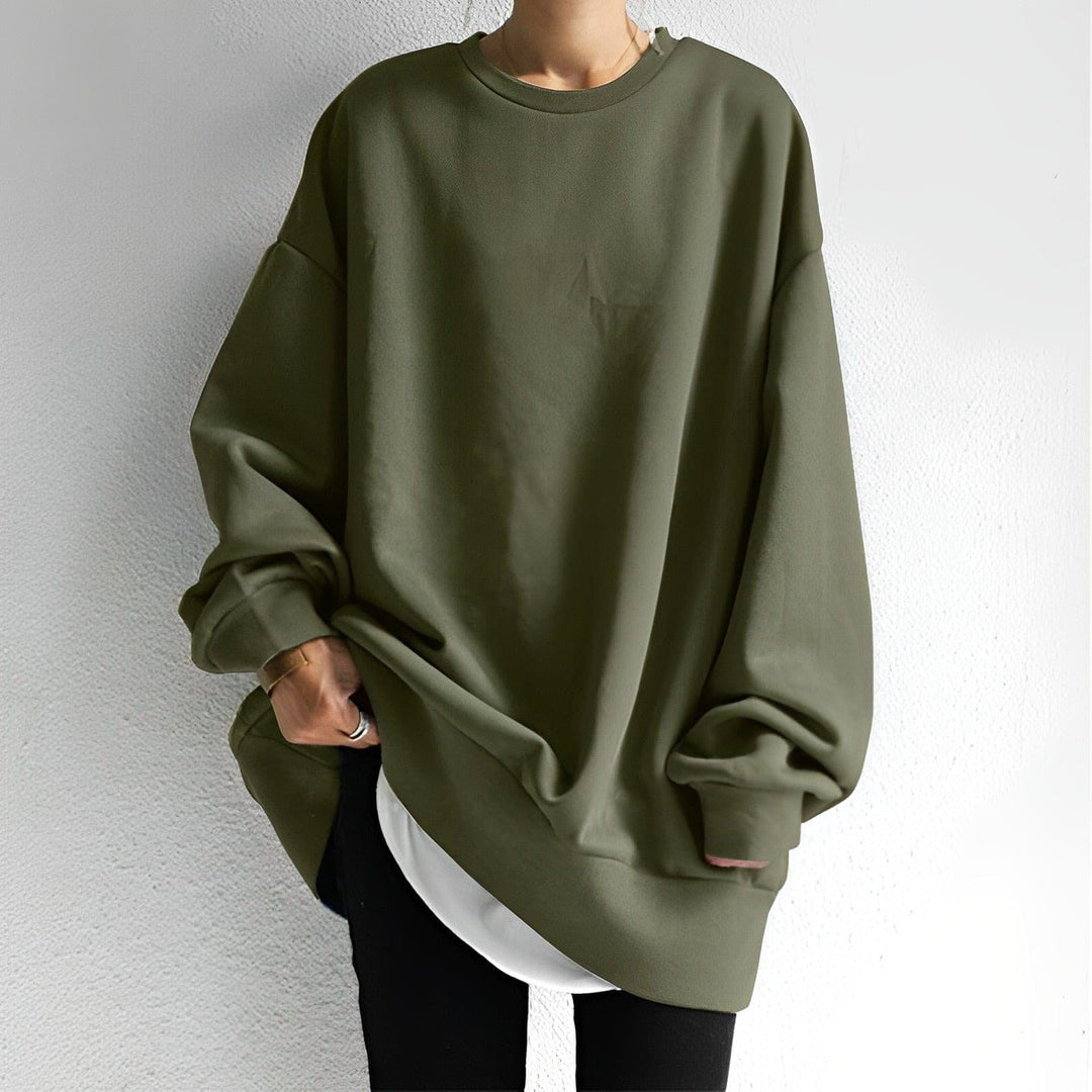 Cecilia | Women's Oversized Knit Jumper, Textured Cosy Jumper | The Dress Cellar | Orange