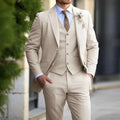 Justin | Men's Three-Piece Tailored Suit, Blazer Vest and Pants | The Dress Cellar