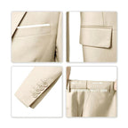 Justin | Men's Three-Piece Tailored Suit, Blazer Vest and Pants | The Dress Cellar