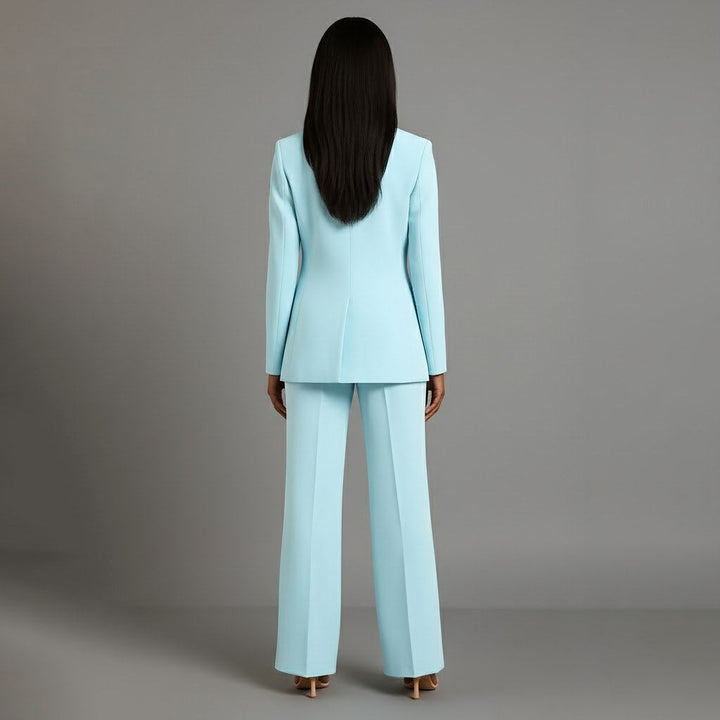 Charlotte | Women's Button Front Blazer Two-Piece Set - image 13