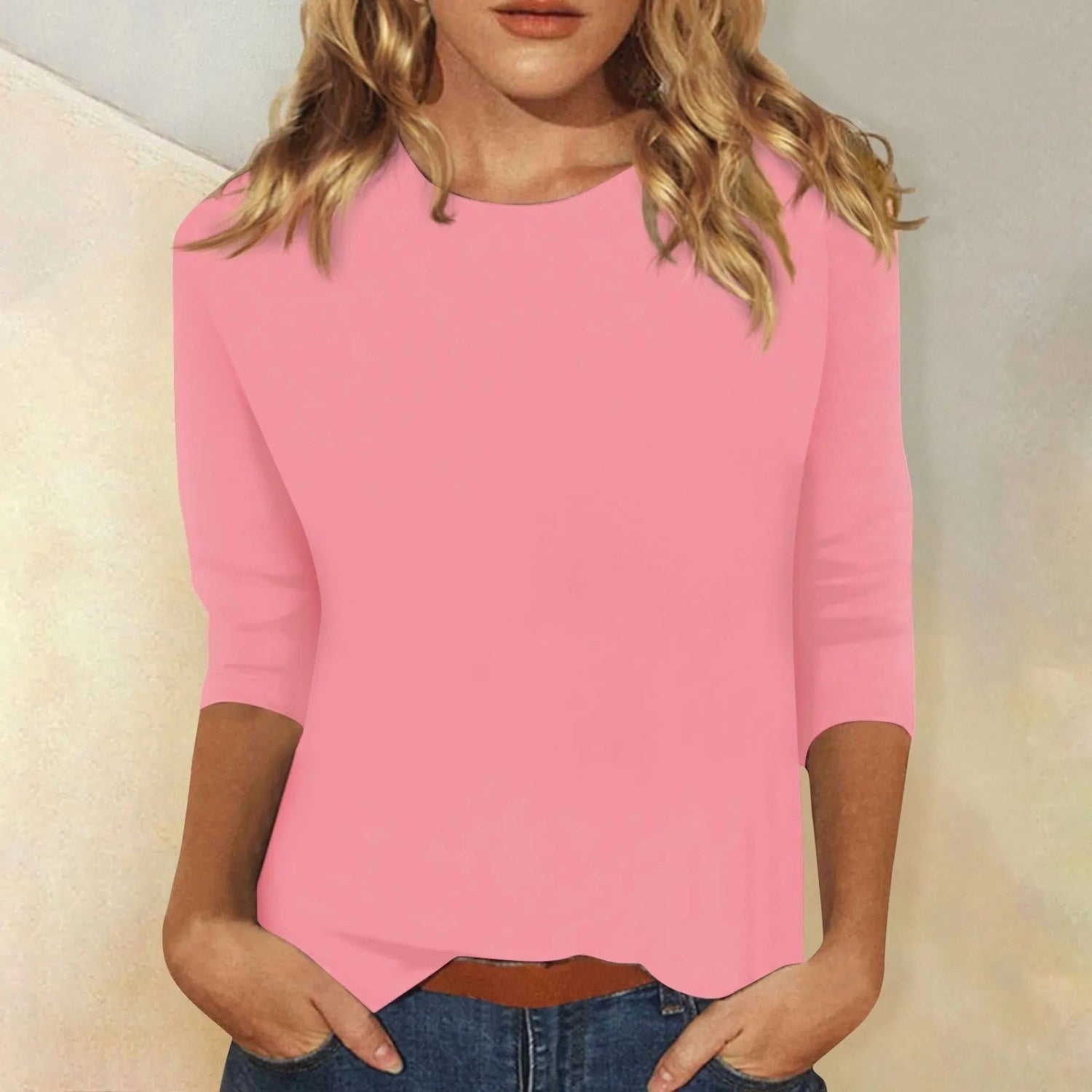 Charlotte | Women's Classic Crewneck Sweatshirt - Roze
