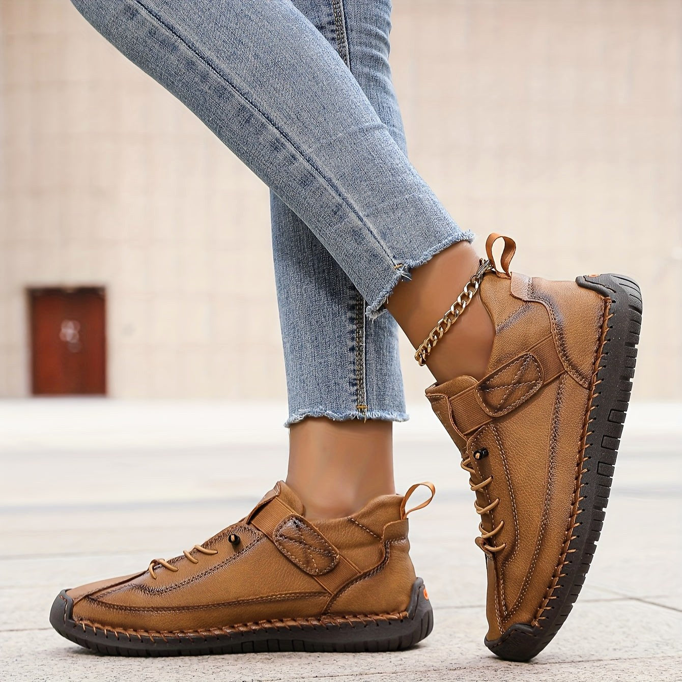 Charlotte | Women's Orthopedic Comfort Sneakers - Terra Brown