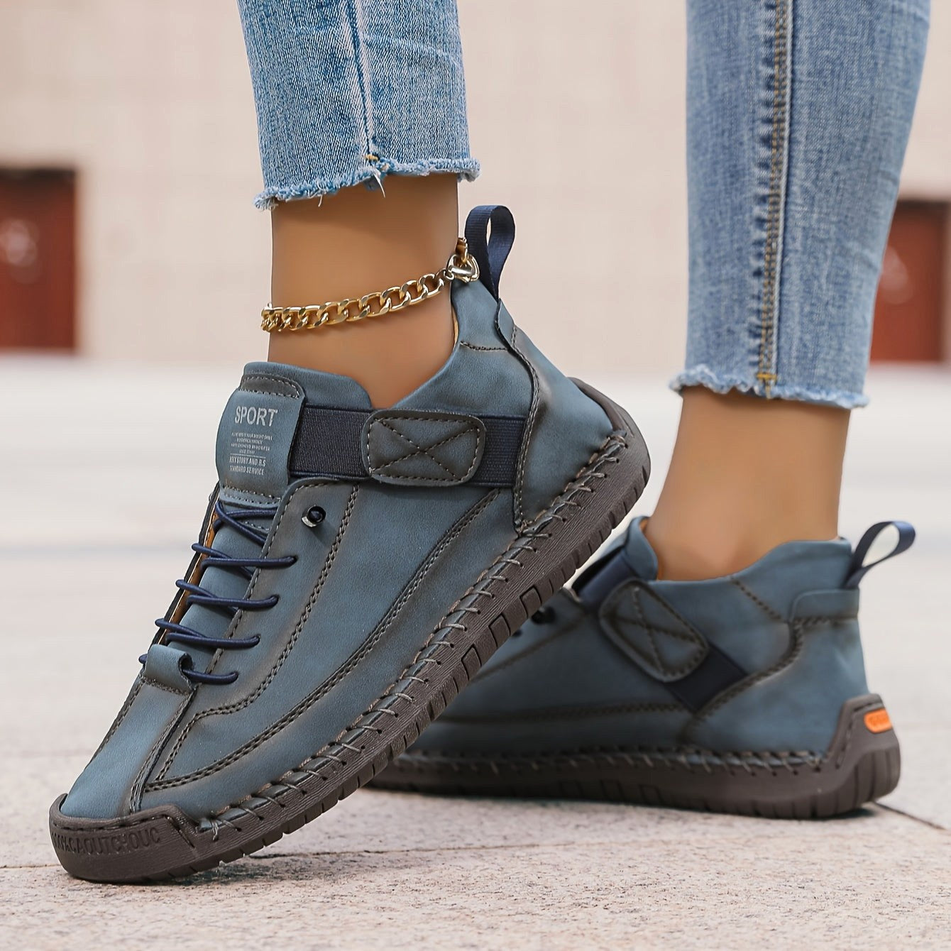 Charlotte | Women's Orthopedic Comfort Sneakers - Navy Blue