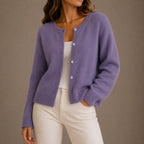 Jessica | Women's Soft Knit Cardigan, Button-Up Long Sleeve Sweater | The Dress Cellar