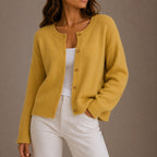 Jessica | Women's Soft Knit Cardigan, Button-Up Long Sleeve Sweater | The Dress Cellar