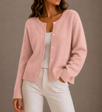 Jessica | Women's Soft Knit Cardigan, Button-Up Long Sleeve Sweater | The Dress Cellar