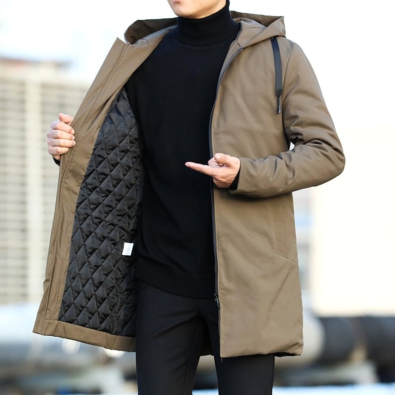 Chase | Men's Waterproof Parka Coat, Modern Winter Coat | The Dress Cellar | Black