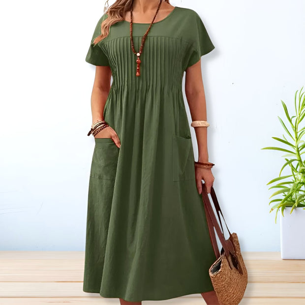 Chloe | Women's Relaxed Fit Day Dress - Blue