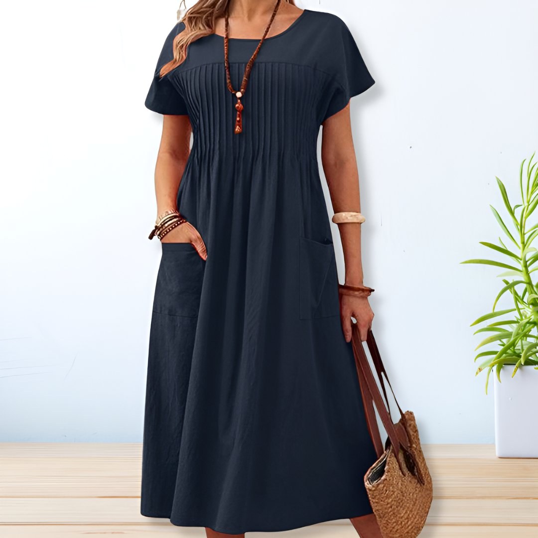 Chloe | Women's Relaxed Fit Day Dress - Orange
