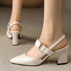 Christina | Women's Orthopedic Comfort Heels - Beige