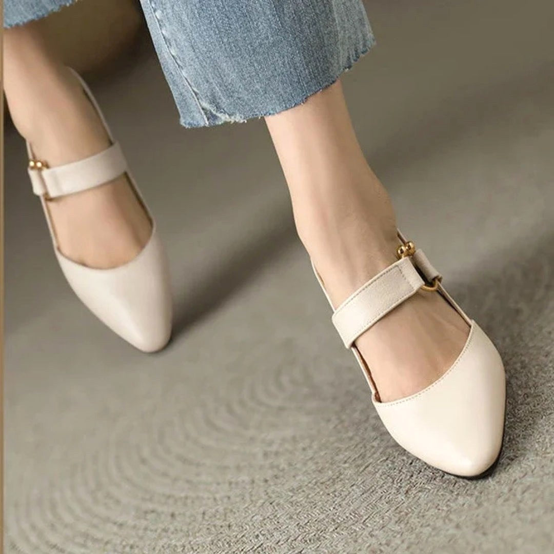 Christina | Women's Orthopedic Comfort Heels - Apricot