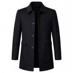 Christopher | Men's Classic Wool Overcoat, Tailored Formal Coat | The Dress Cellar