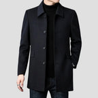 Christopher | Men's Classic Wool Overcoat, Tailored Formal Coat | The Dress Cellar