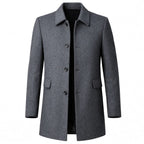 Christopher | Men's Classic Wool Overcoat, Tailored Formal Coat | The Dress Cellar