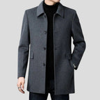 Christopher | Men's Classic Wool Overcoat, Tailored Formal Coat | The Dress Cellar