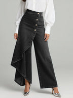 Claire | Women's High-Waisted Wide-Leg Jeans - image 5