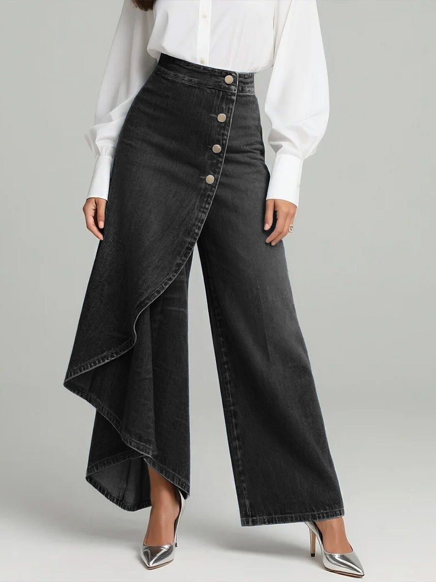 Claire | Women's High-Waisted Wide-Leg Jeans - image 5