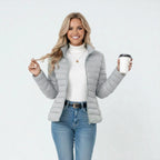 Clemence | Women's Lightweight Quilted Jacket, Slim-Fit Zip Jacket | The Dress Cellar