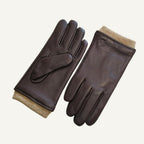 Cody | Men's Faux Leather Winter Driving Gloves, Wool-Lined Warm Gloves | The Dress Cellar