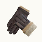 Cody | Men's Faux Leather Winter Driving Gloves, Wool-Lined Warm Gloves | The Dress Cellar