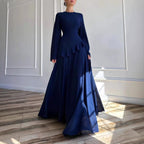 Colette | Women's Tiered Maxi Dress with Bell Sleeves, Formal Wedding Guest Dress | The Dress Cellar