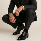 Colin | Men's Leather Brogue Dress Shoes, Formal Cowhide Loafers | The Dress Cellar