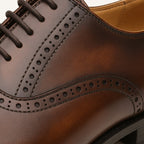 Colin | Men's Leather Brogue Dress Shoes, Formal Cowhide Loafers | The Dress Cellar