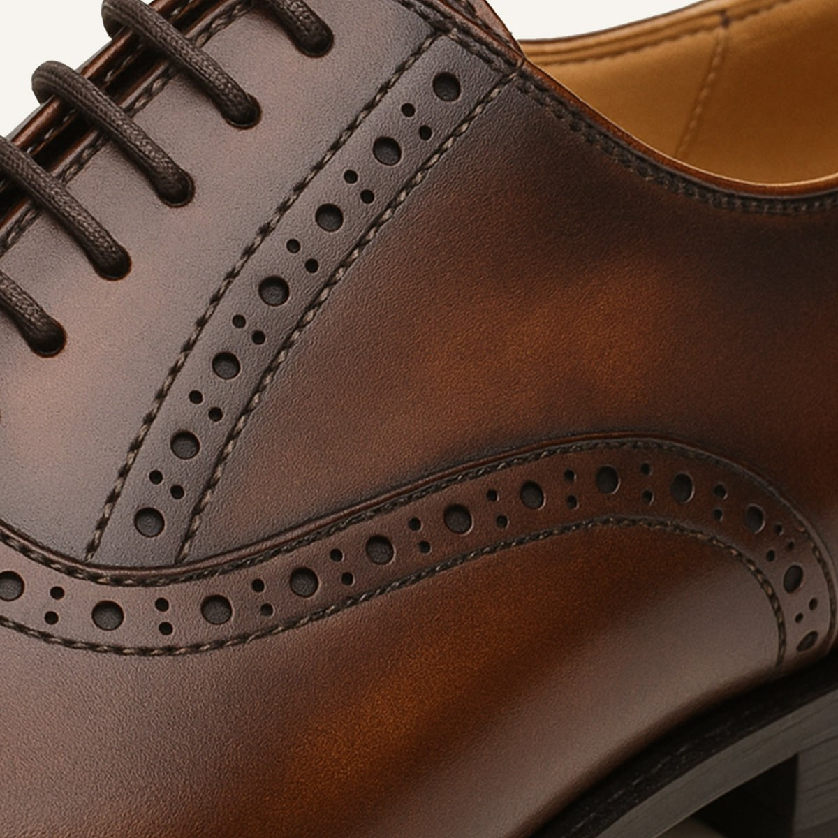 Colin | Men's Leather Brogue Dress Shoes, Formal Cowhide Loafers | The Dress Cellar