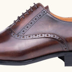 Colin | Men's Leather Brogue Dress Shoes, Formal Cowhide Loafers | The Dress Cellar