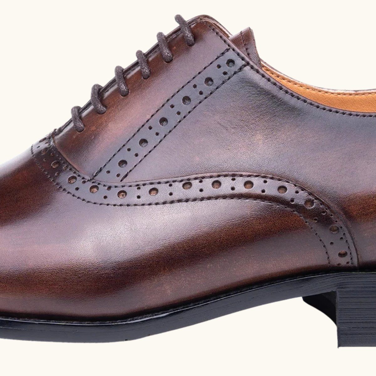 Colin | Men's Leather Brogue Dress Shoes, Formal Cowhide Loafers | The Dress Cellar