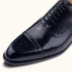 Colin | Men's Leather Brogue Dress Shoes, Formal Cowhide Loafers | The Dress Cellar