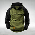 Colin | Men's Thick Cotton-Blend Hoodie, Warm Utility Hoodie | The Dress Cellar | Green