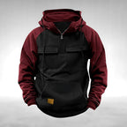 Colin | Men's Thick Cotton-Blend Hoodie, Warm Utility Hoodie | The Dress Cellar | Pink