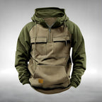 Colin | Men's Thick Cotton-Blend Hoodie, Warm Utility Hoodie | The Dress Cellar | Black