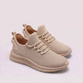 Timothy | Men's Lightweight Mesh Sneakers, Elastic Lace Walking Shoes | The Dress Cellar