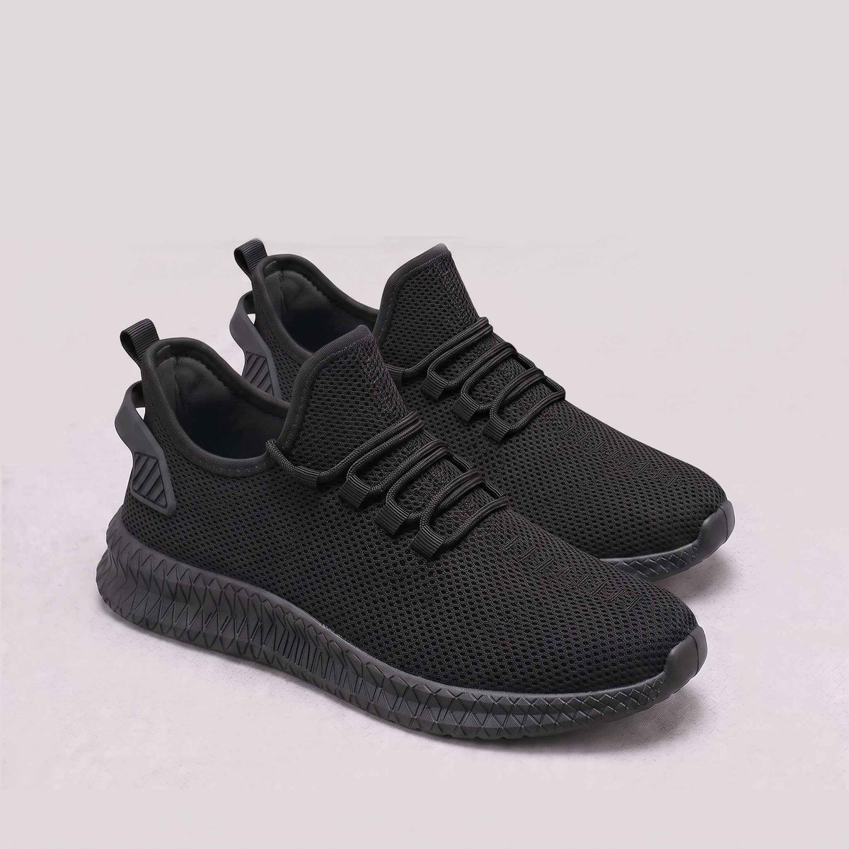 Timothy | Men's Lightweight Mesh Sneakers, Elastic Lace Walking Shoes | The Dress Cellar