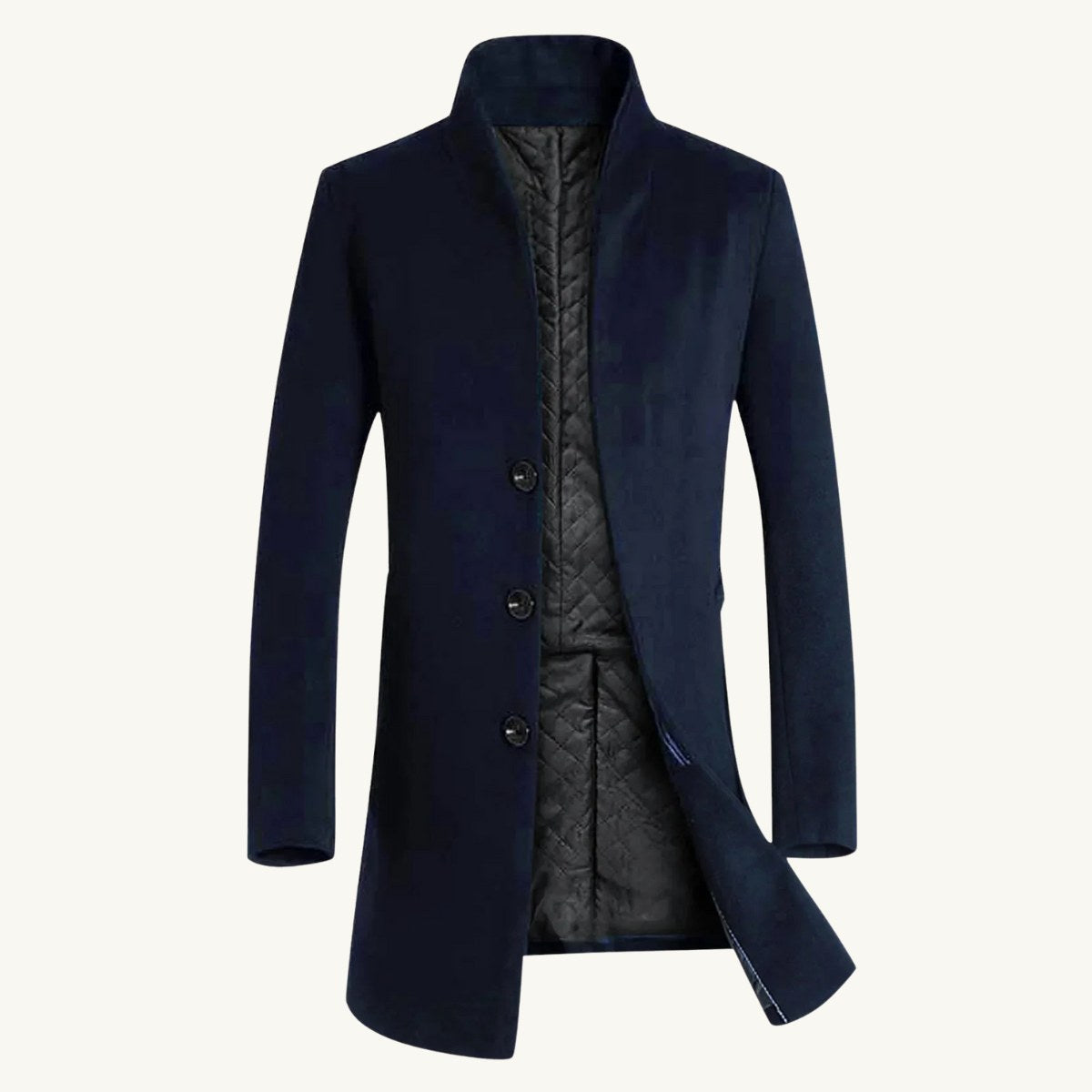 Cooper | Men's Wool Blend Single Breasted Trench Coat, Tailored Autumn Coat | The Dress Cellar