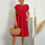 Courtney | Women's Casual Pocket Midi Dress