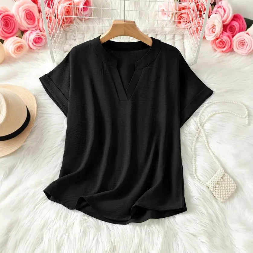Cynthia | Women's V-Neck Tunic Blouse - image 6