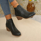 Dakota | Women's Comfortable Ankle Boots - Beige