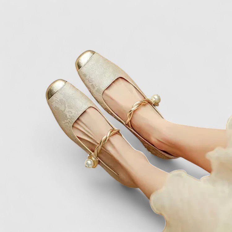 Dakota | Women's Orthopedic Mary Jane Shoes - Beige