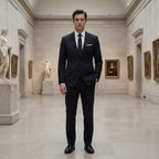 Damian | Men's Structured Wool-Blend Suit – Elegant Two-Piece Set | The Dress Cellar
