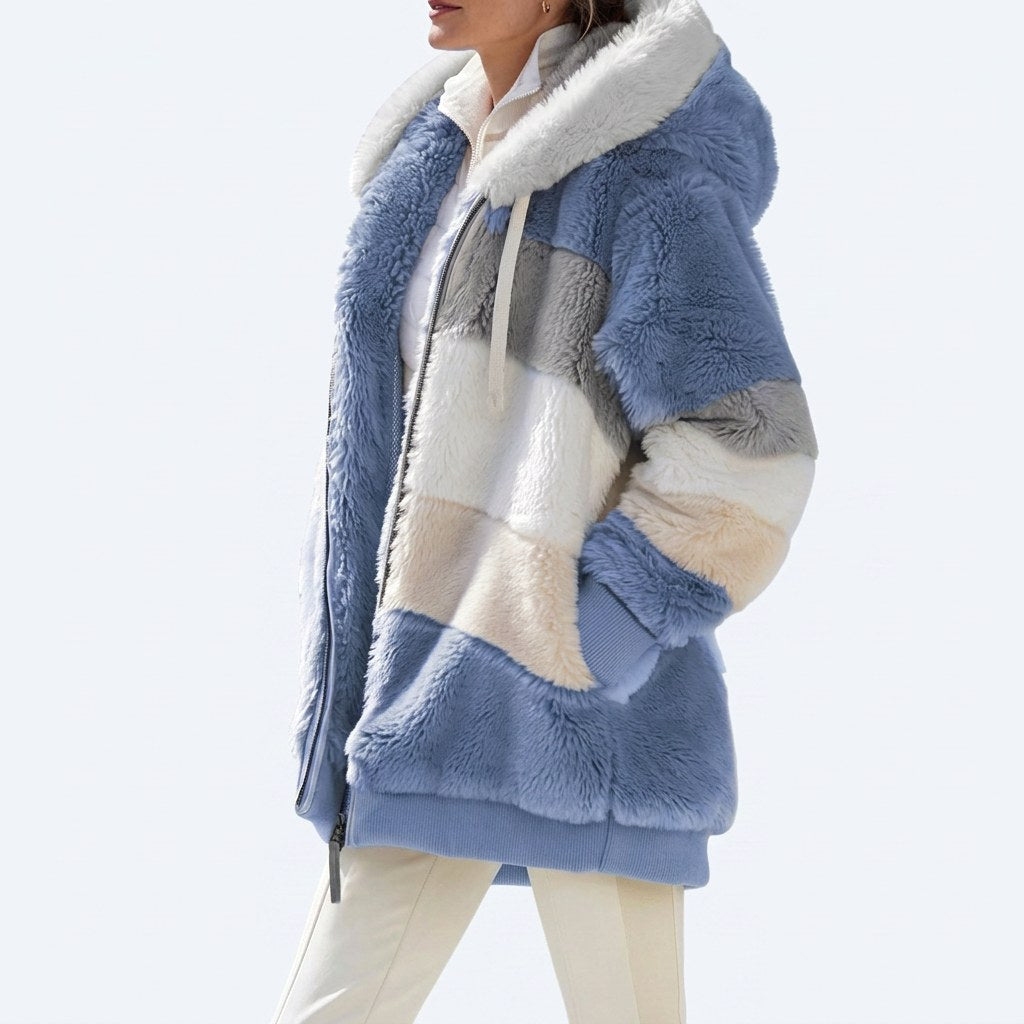 Rowan | Women's Quilted Puffer Jacket, Multicolor Warm Jacket | The Dress Cellar