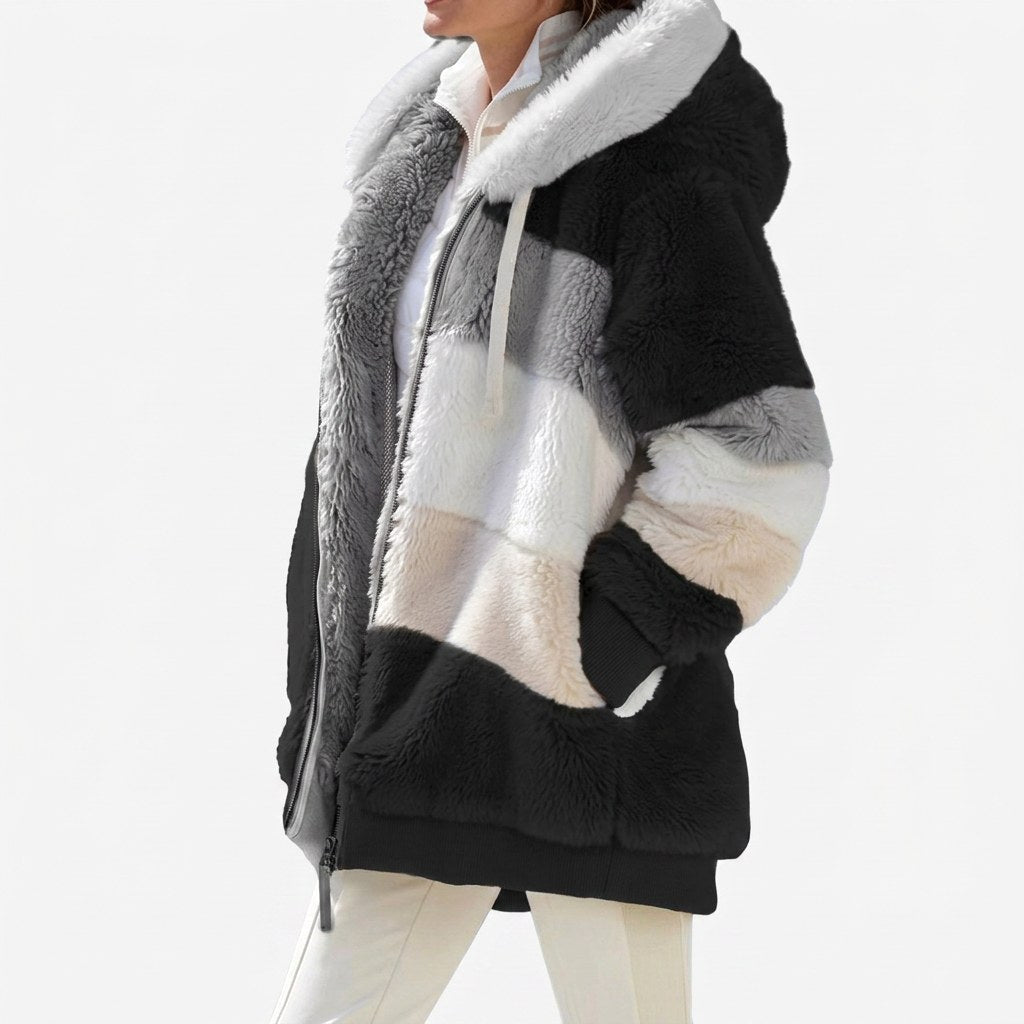 Rowan | Women's Quilted Puffer Jacket, Multicolor Warm Jacket | The Dress Cellar