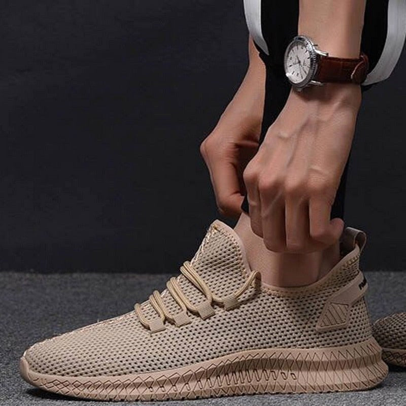 David | Lightweight Men's Sneakers with Mesh Structure – Sporty Everyday Trainers | The Dress Cellar