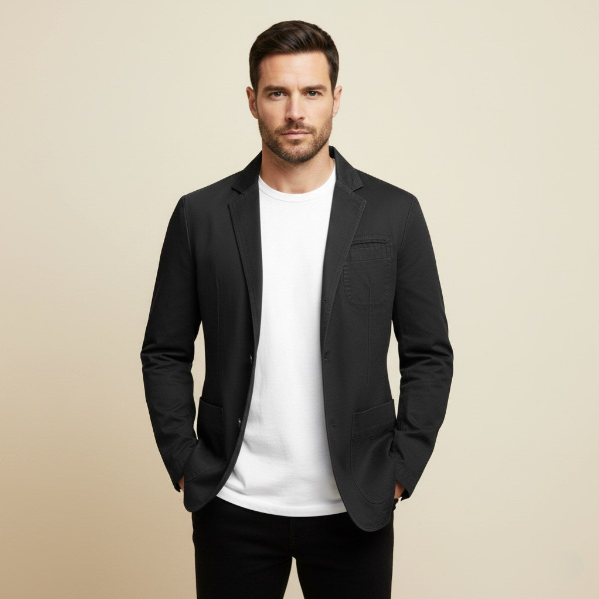 Dawson | Men's Lightweight Water-Resistant Jacket, Tailored Blazer Jacket | The Dress Cellar