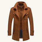 Dean | Men's Wool Blend Winter Coat, Structured Trench-Inspired Coat | The Dress Cellar