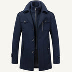 Dean | Men's Wool Blend Winter Coat, Structured Trench-Inspired Coat | The Dress Cellar