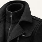 Dean | Men's Wool Blend Winter Coat, Structured Trench-Inspired Coat | The Dress Cellar